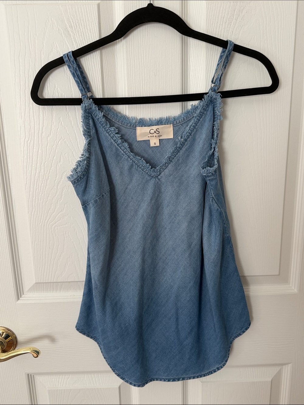 cloth & stone Light Blue Denim-Effect Camisole tencel supersoft small